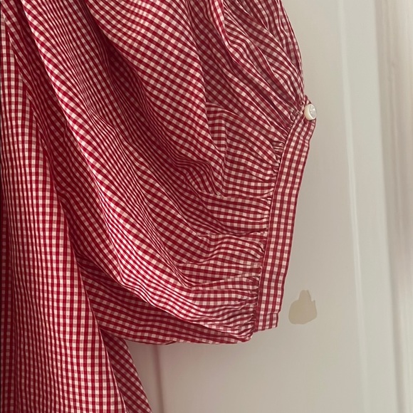 Doen Red Gingham June Blouse - Picture 3 of 10